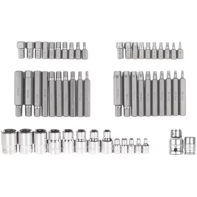 Bit set (HEX + TORX) + TORX socket set