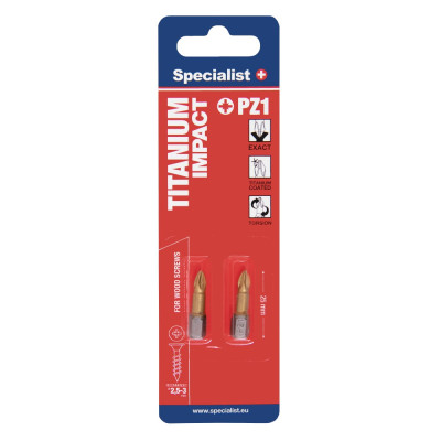 Specialist+ nozzle TITANIUM PZ1 25 mm. 2 pcs.