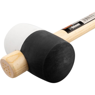 RUBBER MALLET 90MM/24 OZ WOODEN HANDLE