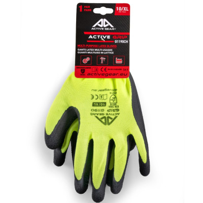 Gloves coated with latex Active GRIP 10/XL