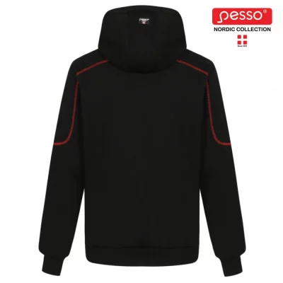 The classic zip through hoodie Pesso Portland, black M