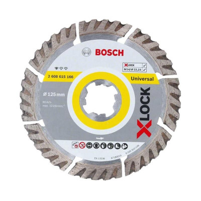 Deimantinis pjovimo diskas BOSCH X-LOCK 125x2x10 mm