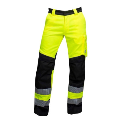 Darbo kelnės Ardon Hi-viz Signal, juoda/geltona, 54