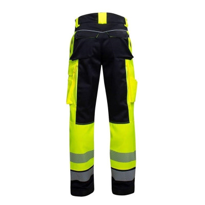 Darbo kelnės Ardon Hi-viz Signal, juoda/geltona, 54